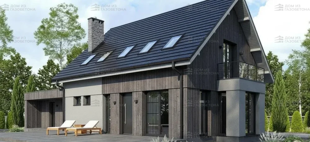 Проект Двухэтажный дом 18 на 12, 192 м2