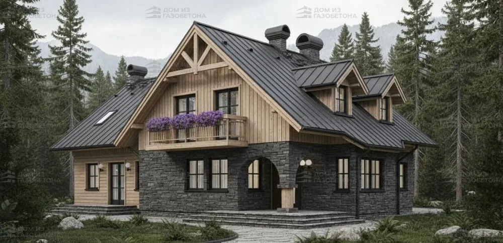 Проект Двухэтажный дом 18 на 11, 344 м2