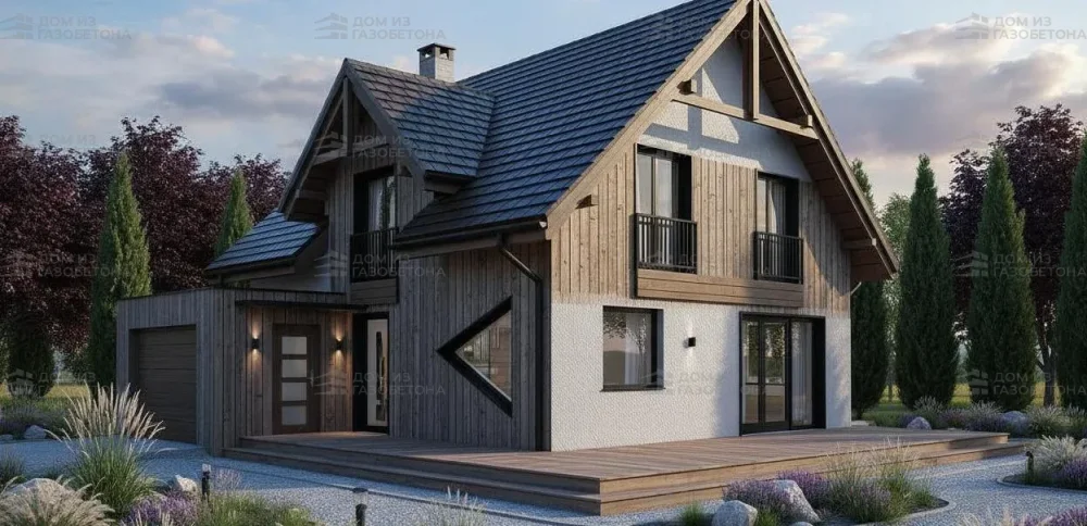 Проект Двухэтажный дом 13 на 10, 171 м2