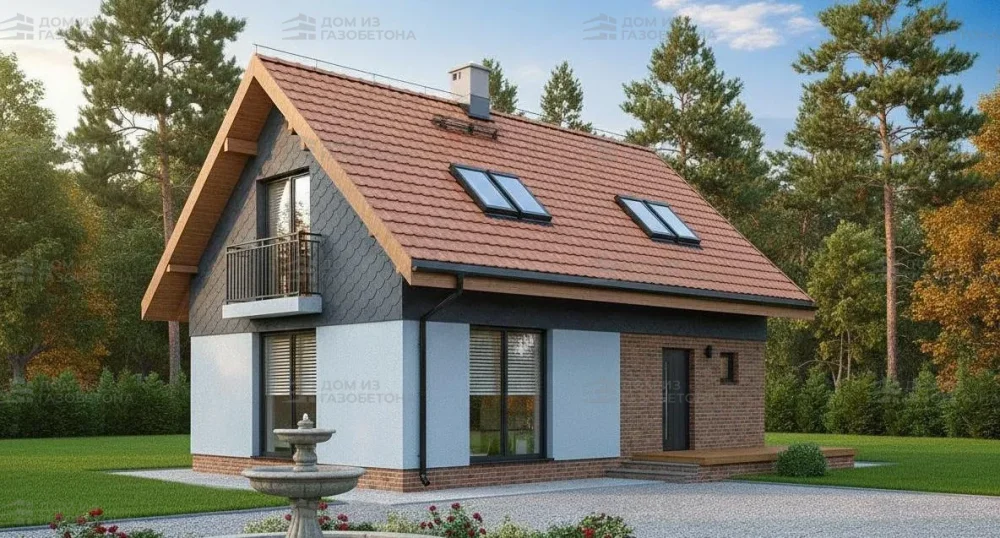 Проект Двухэтажный дом 10 на 8, 101 м2