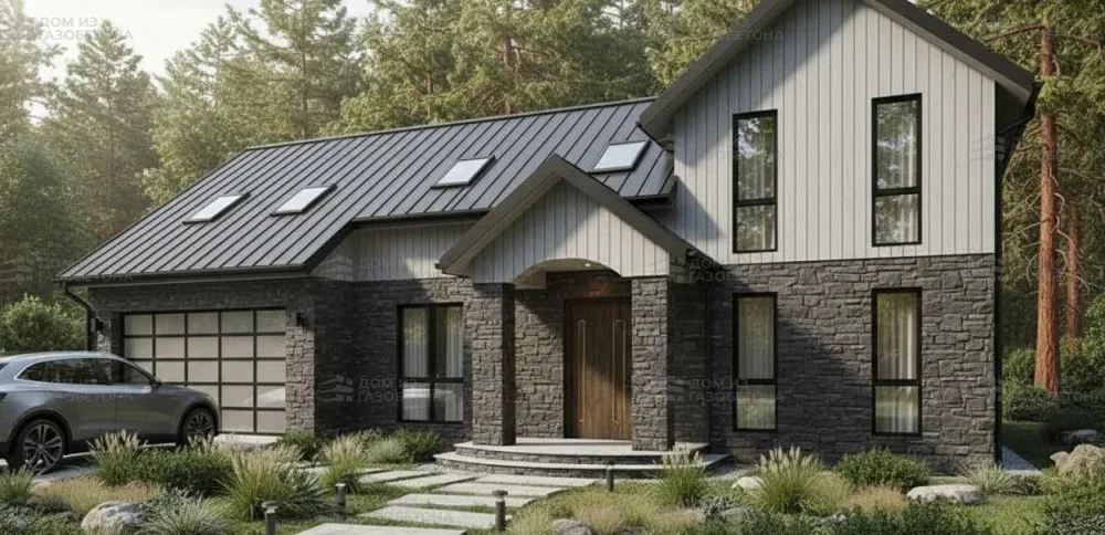 Проект Двухэтажный дом 15 на 10, 148 м2