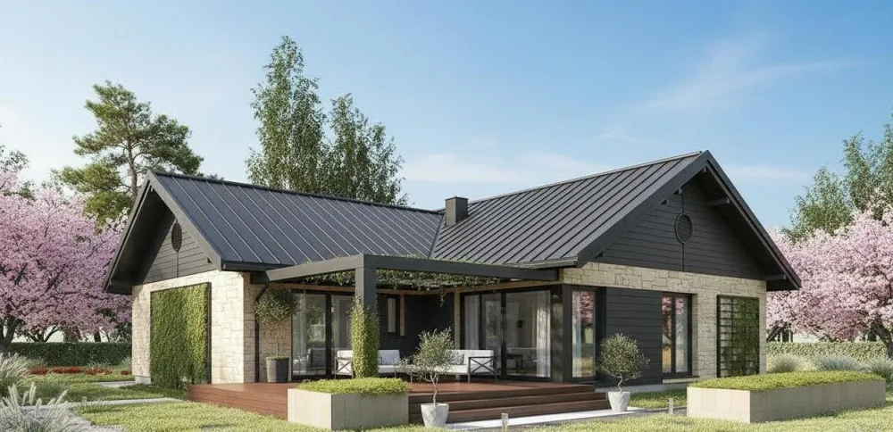 Проект Одноэтажный дом 16 на 20, 194 м2