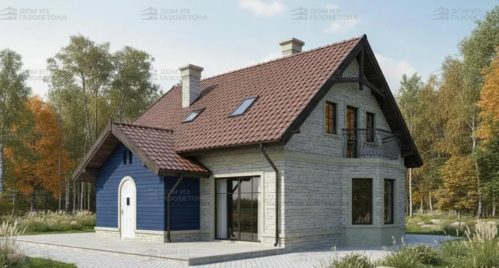 Проект Двухэтажный дом 12 на 12, 144 м2