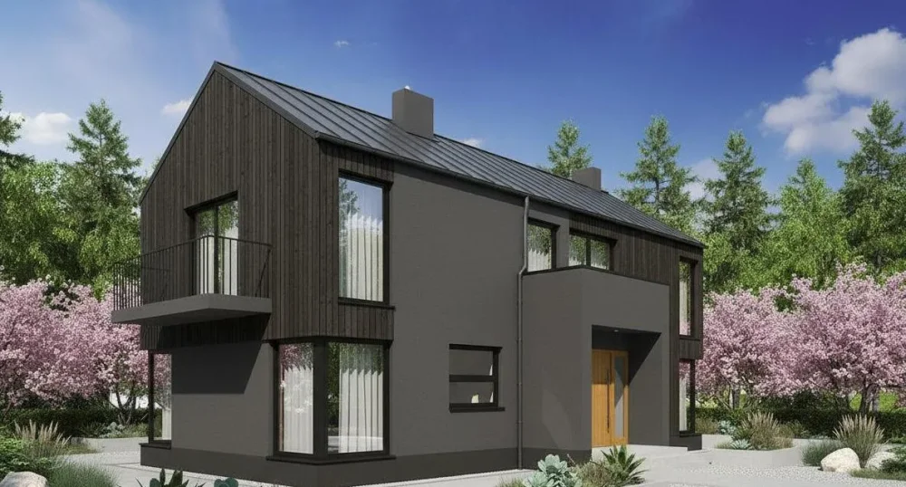 Проект Двухэтажный дом 13 на 10, 158 м2