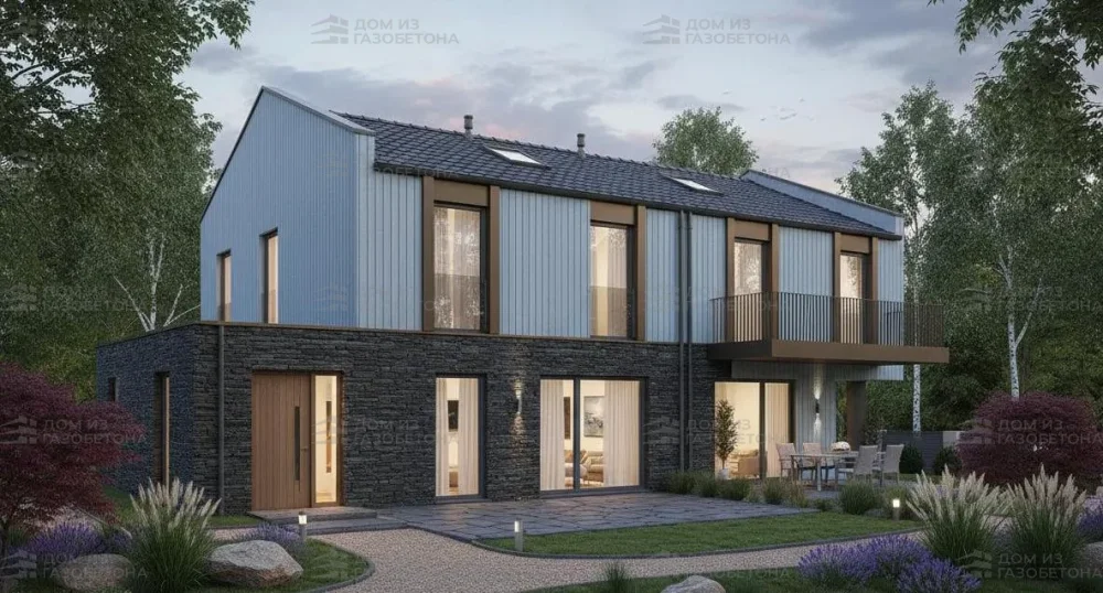 Проект Двухэтажный дом 13 на 15, 274 м2