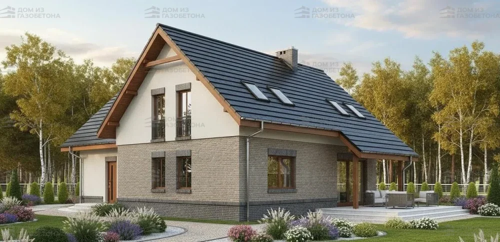 Проект Двухэтажный дом 18 на 10, 208 м2